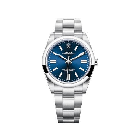 gibt es in der blaue rolex|Rolex Oyster Perpetual 41 Uhr: Edelstahl Oystersteel – m124300 .